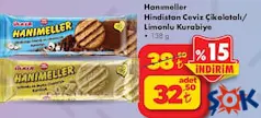ÜLKER HANIMELLER HİNDİSTAN CEVİZİ ÇİKOLATALI / LİMONLU KURABİYE 138 G